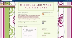 Desktop Screenshot of missoulathirdwardactivitydays.blogspot.com