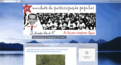 Desktop Screenshot of mandatodaparticipacaopopular.blogspot.com