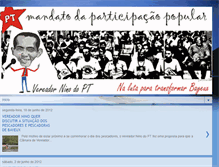 Tablet Screenshot of mandatodaparticipacaopopular.blogspot.com