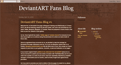Desktop Screenshot of deviantartfans.blogspot.com