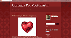 Desktop Screenshot of obrigadaporvoceexistir.blogspot.com