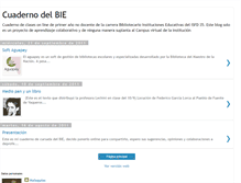 Tablet Screenshot of cuadernodelbie.blogspot.com
