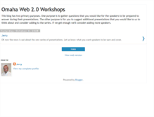 Tablet Screenshot of omahaweb2workshops.blogspot.com