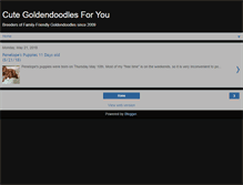 Tablet Screenshot of cutegoldendoodles.blogspot.com