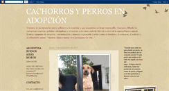 Desktop Screenshot of cachorrosyperrosenadopcion.blogspot.com