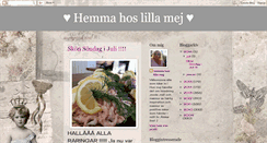 Desktop Screenshot of hemmahoslillamej.blogspot.com