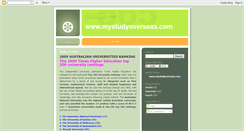 Desktop Screenshot of mystudyoverseas.blogspot.com