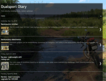 Tablet Screenshot of dualsportdiary.blogspot.com