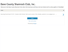 Tablet Screenshot of danecountyshamrockclub.blogspot.com