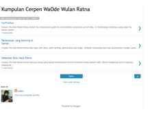 Tablet Screenshot of cerpen-wulan.blogspot.com