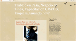 Desktop Screenshot of negocioencasa.blogspot.com