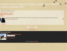 Tablet Screenshot of negocioencasa.blogspot.com