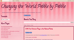 Desktop Screenshot of changingtheworldpebblebypebble.blogspot.com