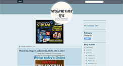 Desktop Screenshot of nflgamepasslive.blogspot.com