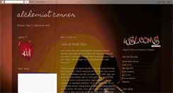 Desktop Screenshot of alchemistcorner.blogspot.com