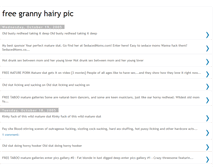 Tablet Screenshot of free-granny-hairy-pic.blogspot.com