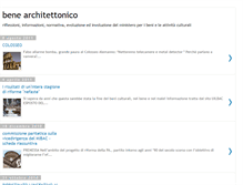 Tablet Screenshot of benearchitettonico.blogspot.com