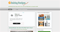 Desktop Screenshot of juicingrecipesforhealth.blogspot.com