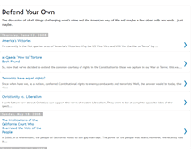 Tablet Screenshot of defendyourown.blogspot.com