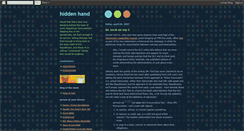 Desktop Screenshot of hiddenhand.blogspot.com