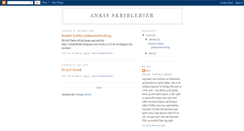 Desktop Screenshot of ankisskriblerier.blogspot.com