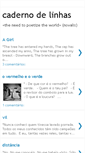 Mobile Screenshot of caderno-de-linhas.blogspot.com