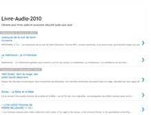 Tablet Screenshot of livre-audio-2010.blogspot.com