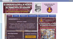 Desktop Screenshot of congresomedicoprimernivel.blogspot.com