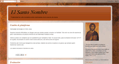 Desktop Screenshot of elsantonombre.blogspot.com