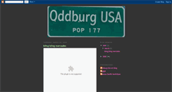 Desktop Screenshot of oddburg.blogspot.com