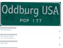 Tablet Screenshot of oddburg.blogspot.com