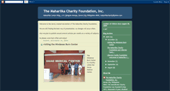 Desktop Screenshot of maharlikacharityfoundation.blogspot.com
