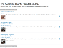 Tablet Screenshot of maharlikacharityfoundation.blogspot.com