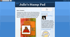 Desktop Screenshot of juliesstamppad.blogspot.com