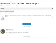 Tablet Screenshot of homemade-chocolatecake.blogspot.com