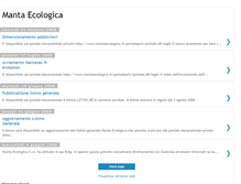 Tablet Screenshot of mantaecologica.blogspot.com