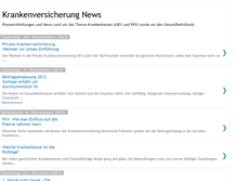 Tablet Screenshot of krankenversicherung-news.blogspot.com