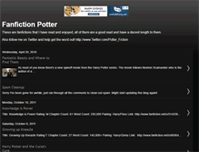 Tablet Screenshot of fanfictionpotter.blogspot.com