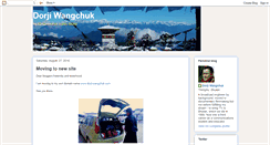 Desktop Screenshot of dorjiwangchuk.blogspot.com