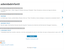 Tablet Screenshot of aobesidadeinfantil.blogspot.com