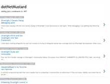 Tablet Screenshot of dotnetmustard.blogspot.com