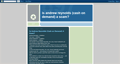 Desktop Screenshot of andrewreynoldsscam.blogspot.com