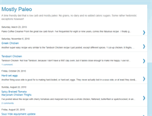 Tablet Screenshot of mostlypaleo.blogspot.com