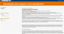 Desktop Screenshot of estrategiasparaapoyaramisestudiantes.blogspot.com