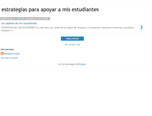 Tablet Screenshot of estrategiasparaapoyaramisestudiantes.blogspot.com