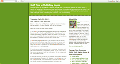 Desktop Screenshot of golftipsbobbylopez.blogspot.com