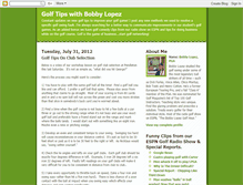 Tablet Screenshot of golftipsbobbylopez.blogspot.com