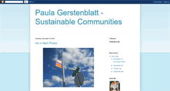 Desktop Screenshot of paulagsustainablecommunities.blogspot.com