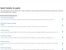 Tablet Screenshot of best-hotels-in-paris.blogspot.com