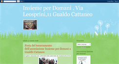 Desktop Screenshot of insiemeperdomani.blogspot.com